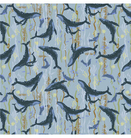 Windham Fabrics Rocky Coast, Headwaters in Ocean, Fabric Half-Yards