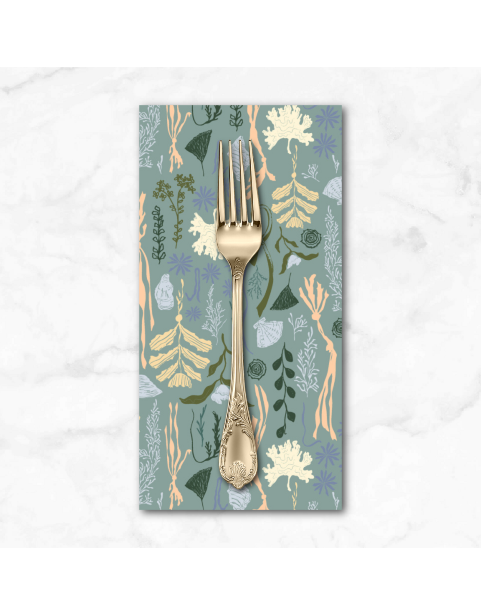 PD's Windham Collection Rocky Coast, Tidelands in Lake, Dinner Napkin