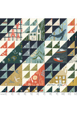 PD's Windham Collection Rocky Coast, Whole Cloth in Multi, Dinner Napkin