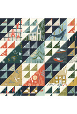 Windham Fabrics Rocky Coast, Whole Cloth in Navy, Fabric Half-Yards