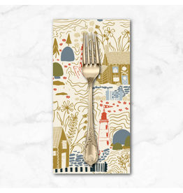 PD's Windham Collection Rocky Coast, Inverness in Ivory, Dinner Napkin
