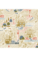Windham Fabrics Rocky Coast, Inverness in Ivory, Fabric Half-Yards