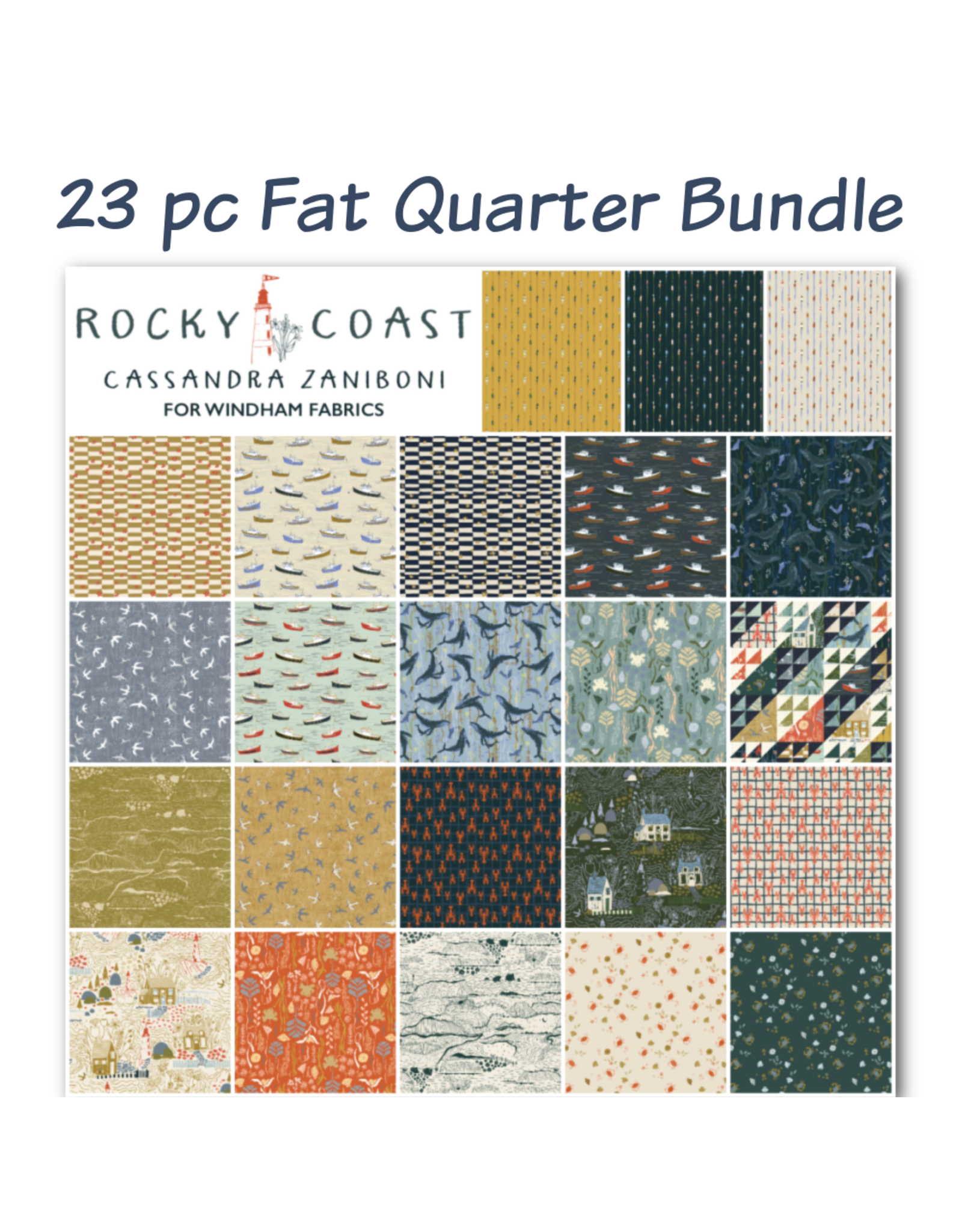 Windham Fabrics Rocky Coast Fat Quarter Bundle - 23 pc.