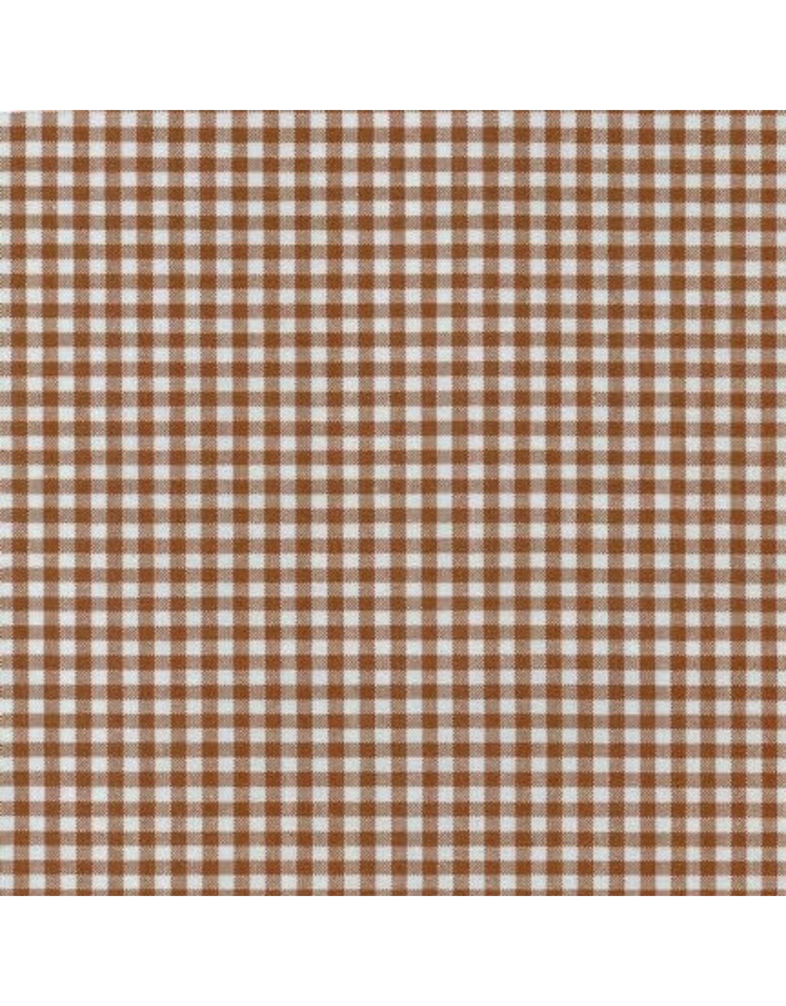 Robert Kaufman Carolina Gingham, 1/8” in Chocolate, Lightweight Yarn Dyed Woven, Fabric Half-Yards