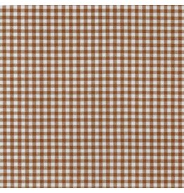 Robert Kaufman Carolina Gingham, 1/8” in Chocolate, Lightweight Yarn Dyed Woven, Fabric Half-Yards