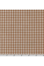 Robert Kaufman Carolina Gingham, 1/8” in Chocolate, Lightweight Yarn Dyed Woven, Fabric Half-Yards
