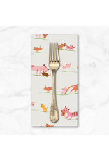 PD's Heather Ross Collection Heather Ross Favorites, Marching Cats in Cream, Dinner Napkin
