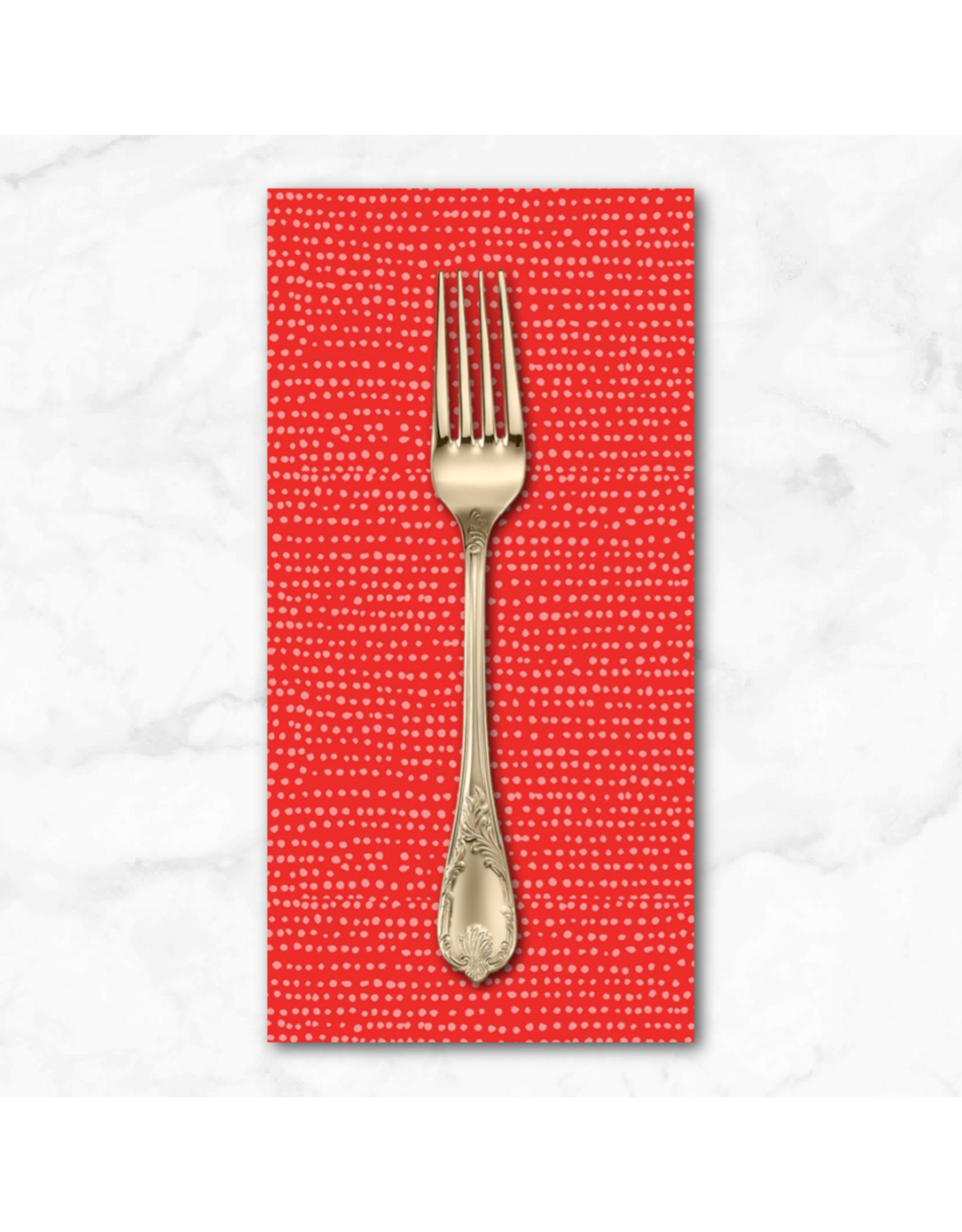 PD's Dear Stella Collection Moonscape in Crimson, Dinner Napkin