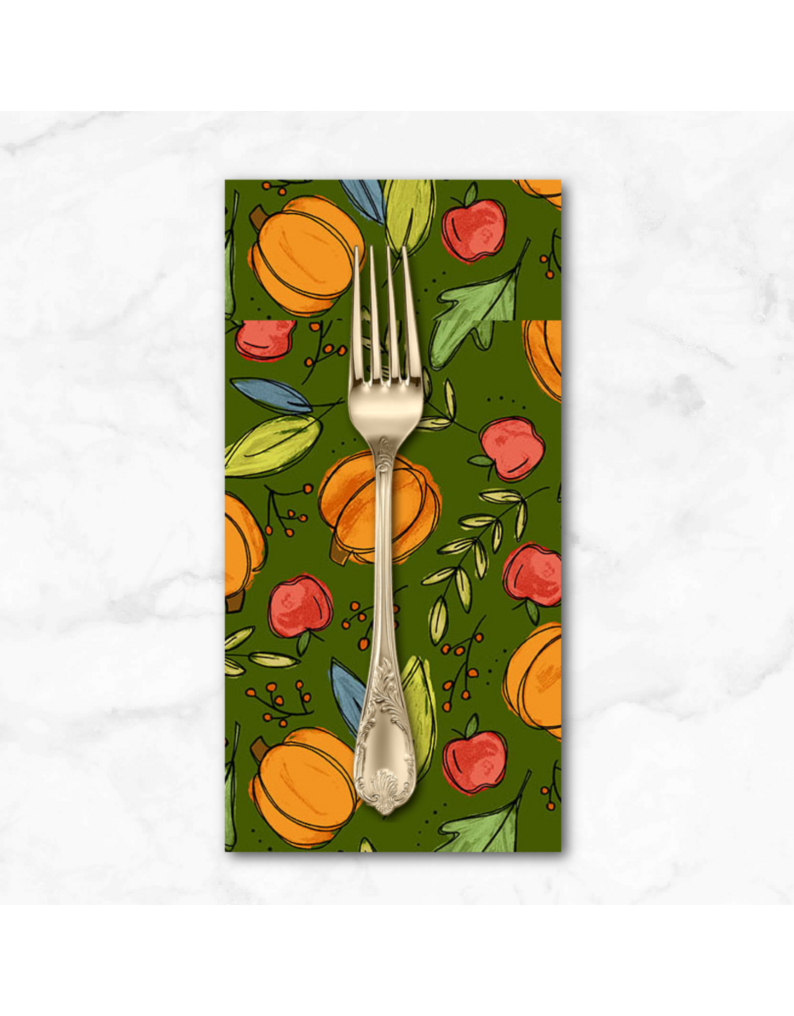 PD's Andover Collection Harvest Home, Bountiful Harvest in Forest, Dinner Napkin