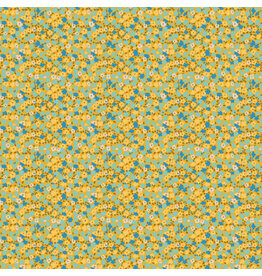 Free Spirit Stannie & Lloyd,  Ditsy in Chamomile, Fabric Half-Yards