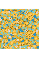 Free Spirit Stannie & Lloyd,  Ditsy in Chamomile, Fabric Half-Yards
