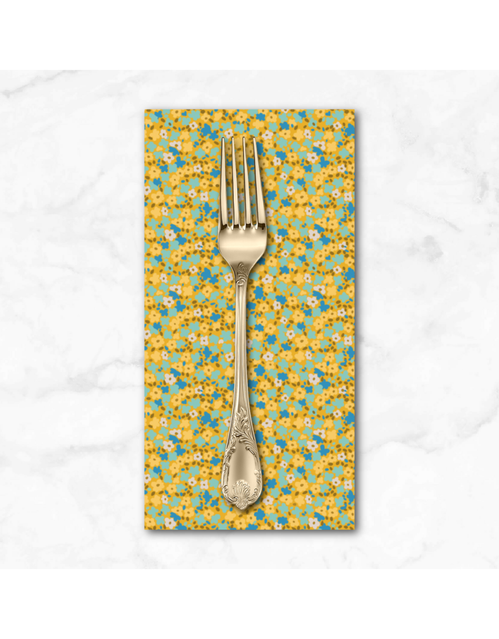 PD'S Free Spirit Collection Stannie & Lloyd, Ditsy in Chamomile, Dinner Napkin
