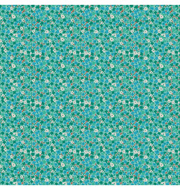 Free Spirit Stannie & Lloyd,  Ditsy in Mint, Fabric Half-Yards