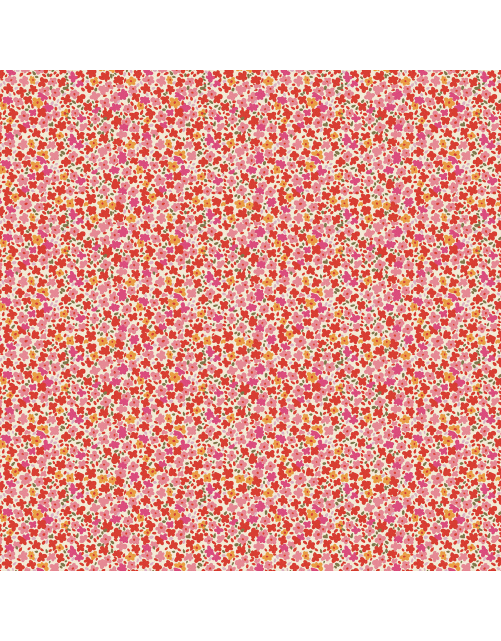 Free Spirit Stannie & Lloyd,  Ditsy in Rosehip, Fabric Half-Yards