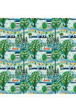 Free Spirit Stannie & Lloyd,  Meet Me in Paris in Sky, Fabric Half-Yards