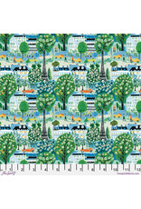 Free Spirit Stannie & Lloyd,  Meet Me in Paris in Sky, Fabric Half-Yards