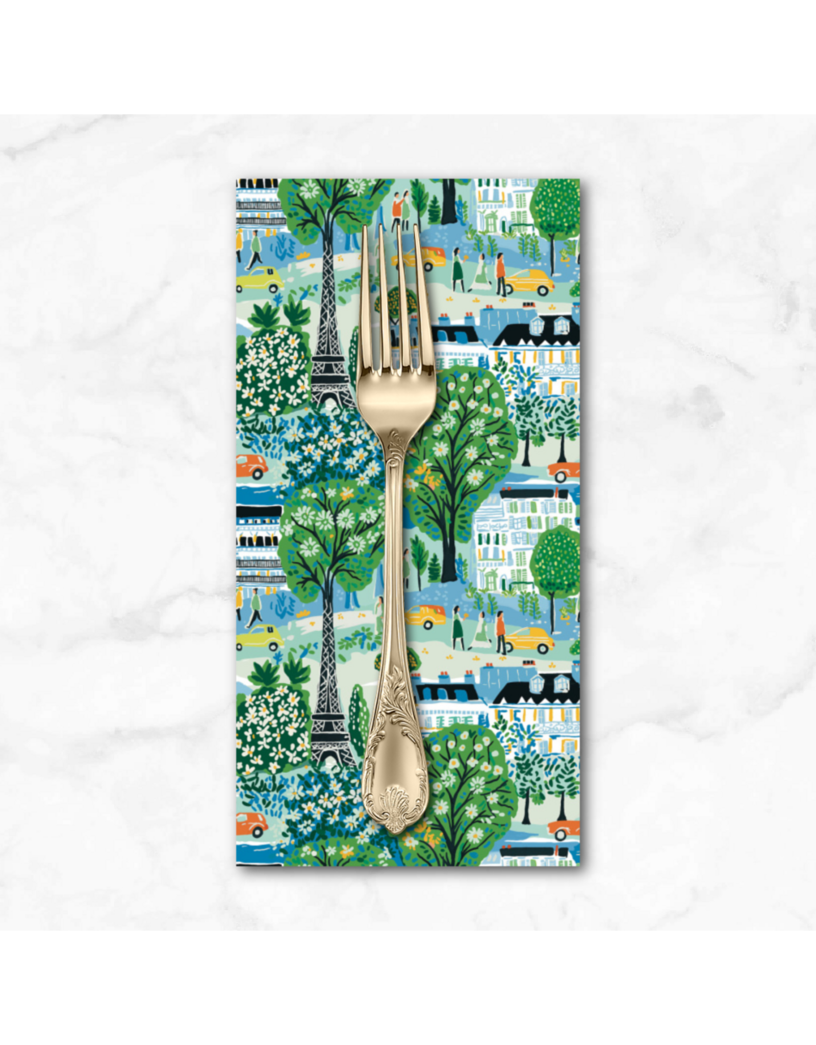 PD'S Free Spirit Collection Stannie & Lloyd, Meet Me in Paris in Sky, Dinner Napkin