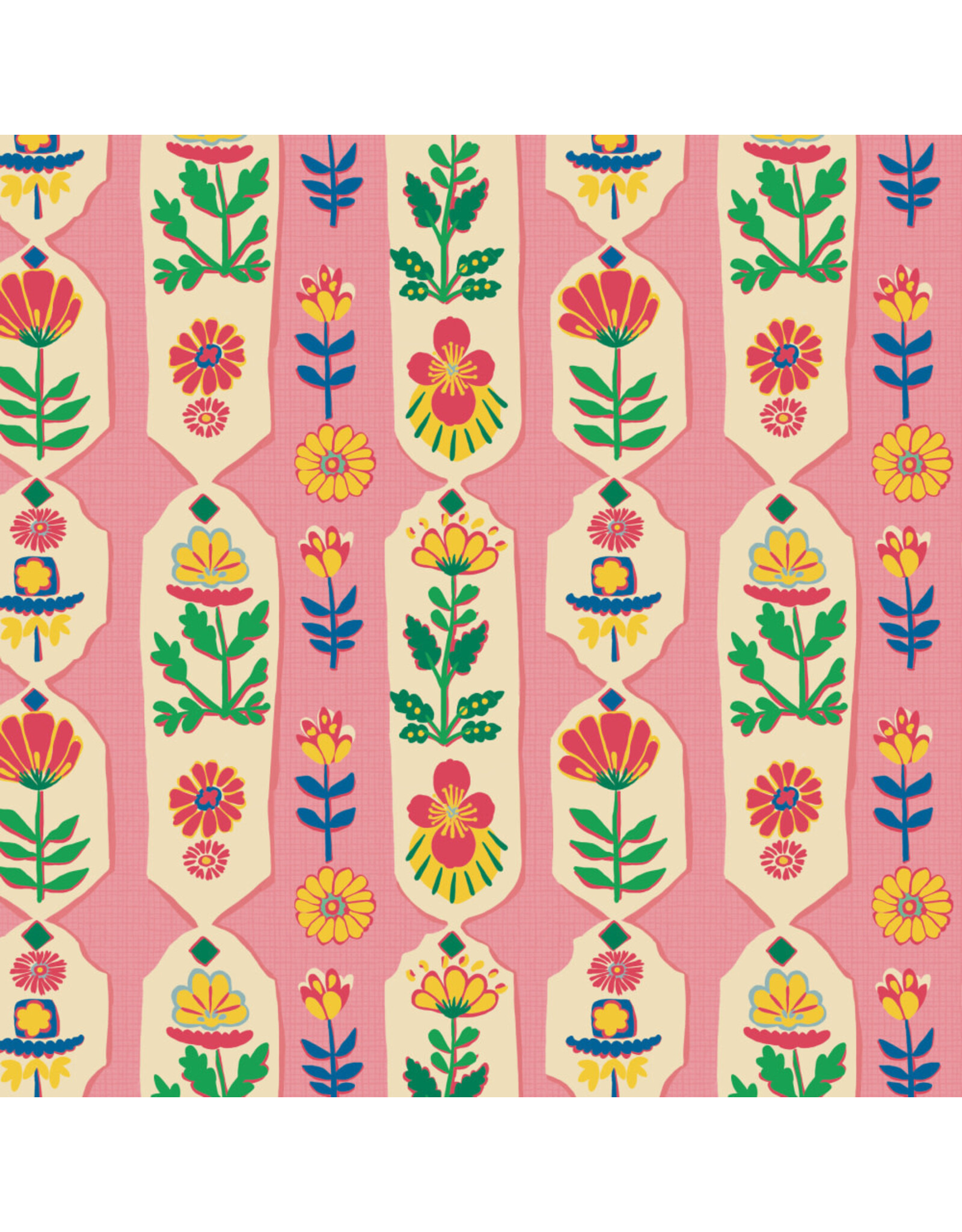 Free Spirit Stannie & Lloyd,  Primrose Path in Bloom, Fabric Half-Yards