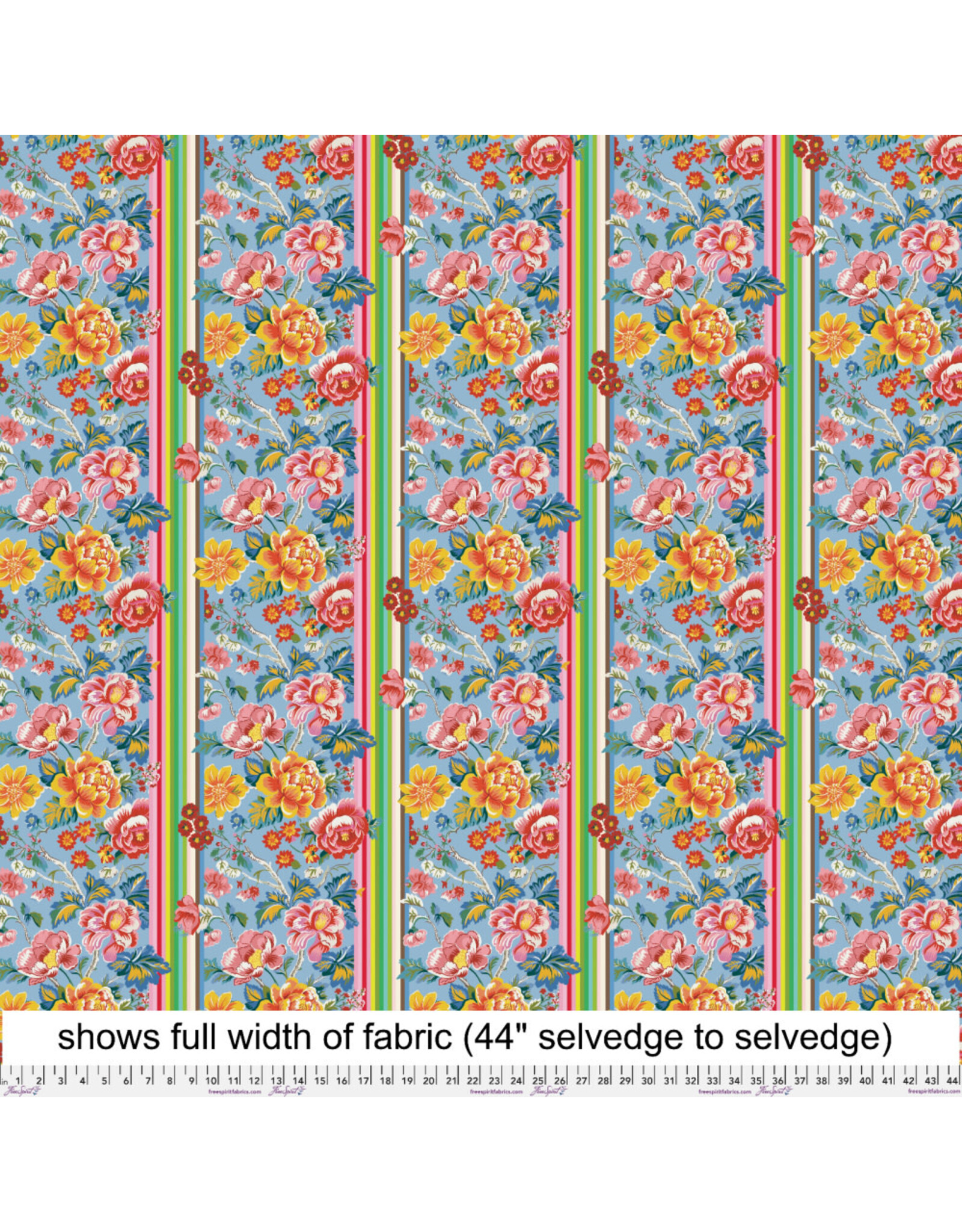 Free Spirit Stannie & Lloyd,  Regency Remix in Sky, Fabric Half-Yards