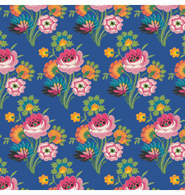 Free Spirit Stannie & Lloyd,  Spilled Tea in Delft, Fabric Half-Yards