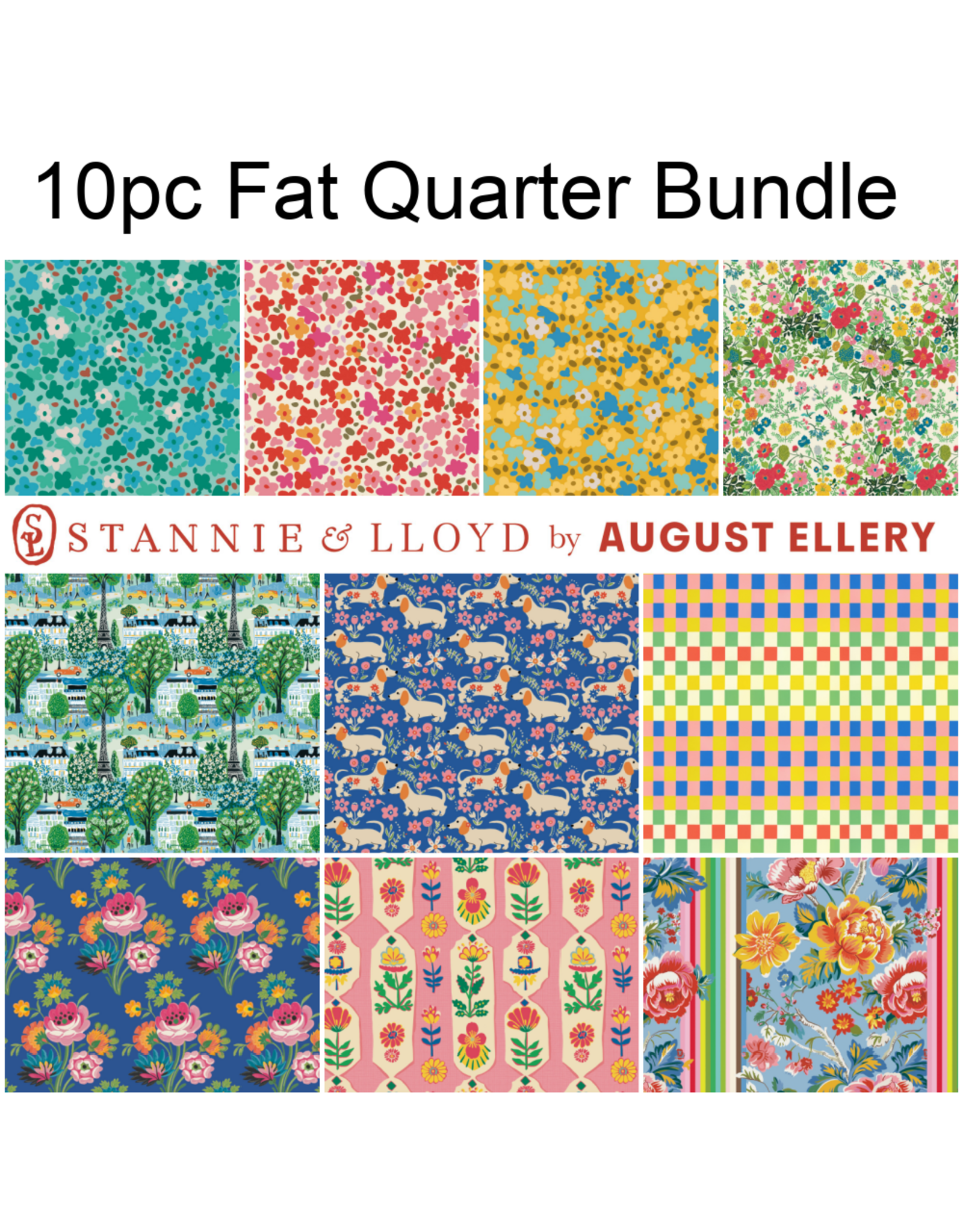 Free Spirit Stannie & Lloyd Fat Quarter Bundle - 10 pc.
