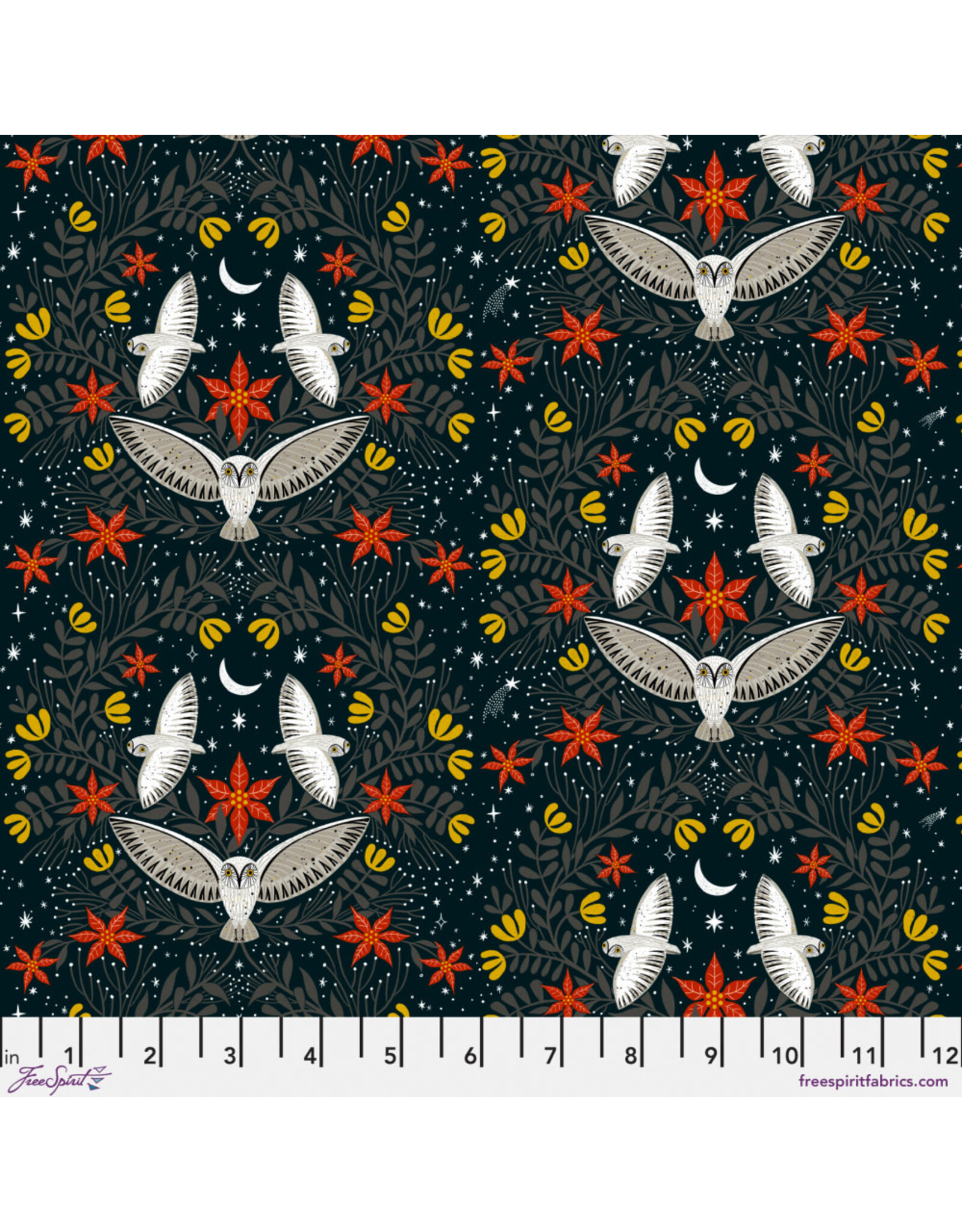 Cori Dantini Silent Night, Night Dreams in Midnight, Fabric Half-Yards