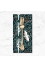 Christmas Collection Silent Night, Woodland Friends in Navy, Dinner Napkin