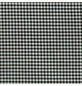 Robert Kaufman Carolina Gingham, 1/8” in Black, Lightweight Yarn Dyed Woven, Fabric Half-Yards