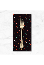 Christmas Collection Merry & Mod, Holiday Sparkle in Black Multi, Dinner Napkin