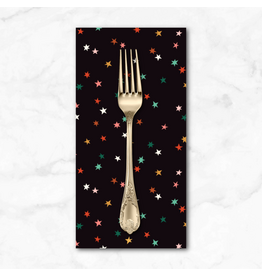 Christmas Collection Merry & Mod, Holiday Sparkle in Black Multi, Dinner Napkin