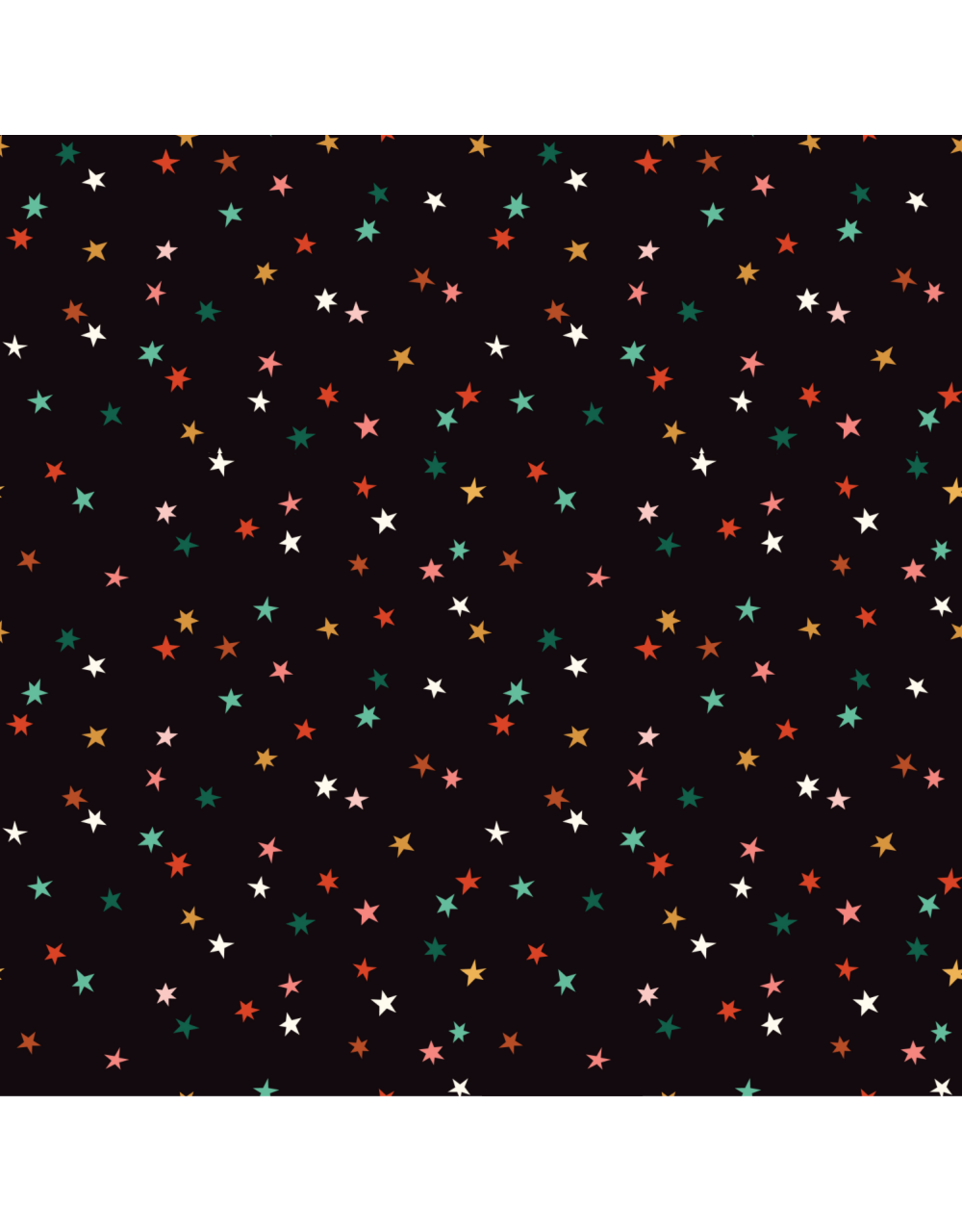 Cloud9 Fabrics Merry & Mod, Holiday Sparkle in Black Multi, Fabric Half-Yards