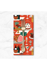 Christmas Collection Merry & Mod, Holiday Soirée in Red, Dinner Napkin