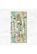 PD's Figo Collection Canoe Lake, Stripe in Light Green,  Dinner Napkin