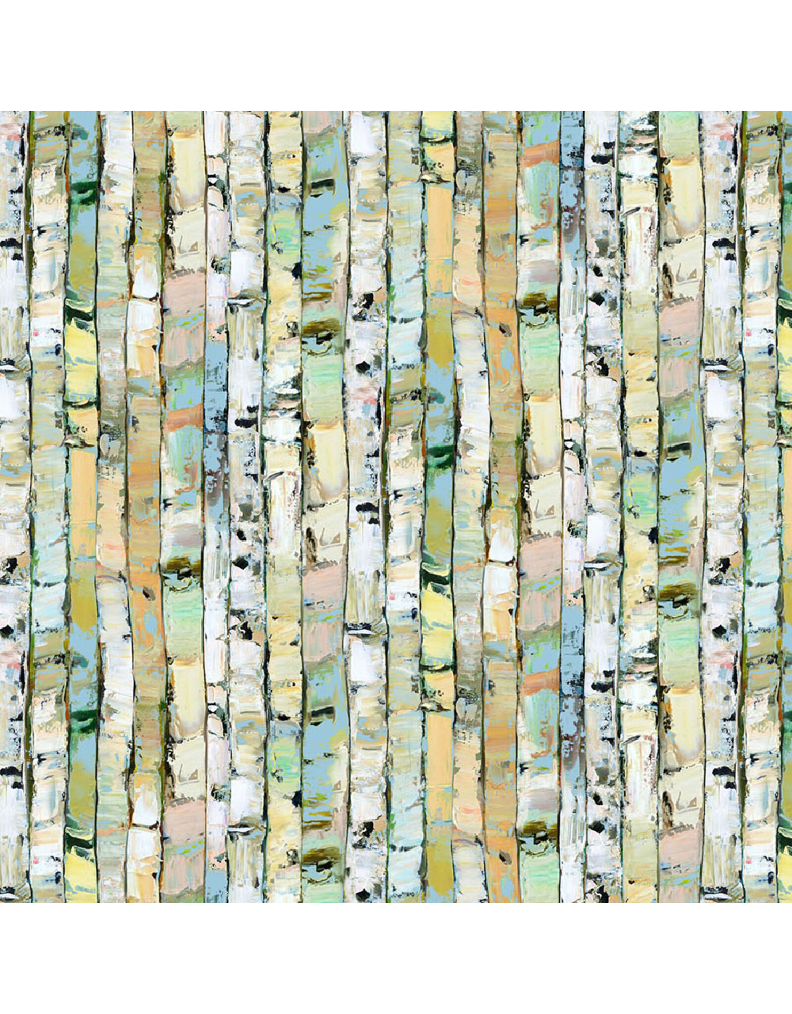 Figo Canoe Lake, Stripe in Light Green, Fabric Half-Yards