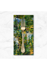 PD's Figo Collection Canoe Lake, Trees in Green,  Dinner Napkin