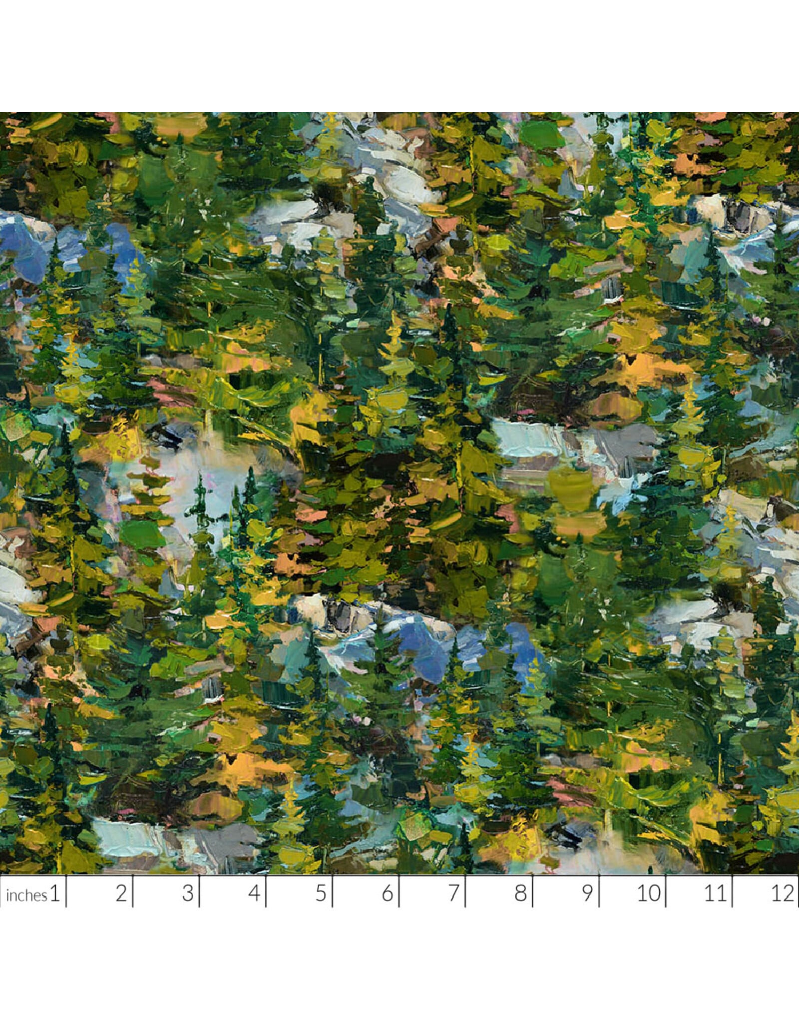 PD's Figo Collection Canoe Lake, Trees in Green,  Dinner Napkin