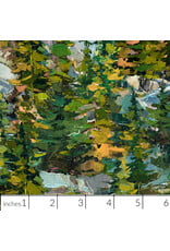 PD's Figo Collection Canoe Lake, Trees in Green,  Dinner Napkin