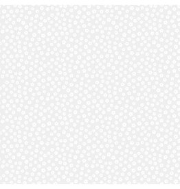 Figo Basically Black & White, White on White Blossom, Fabric Half-Yards