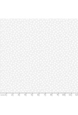 Figo Basically Black & White, White on White Blossom, Fabric Half-Yards