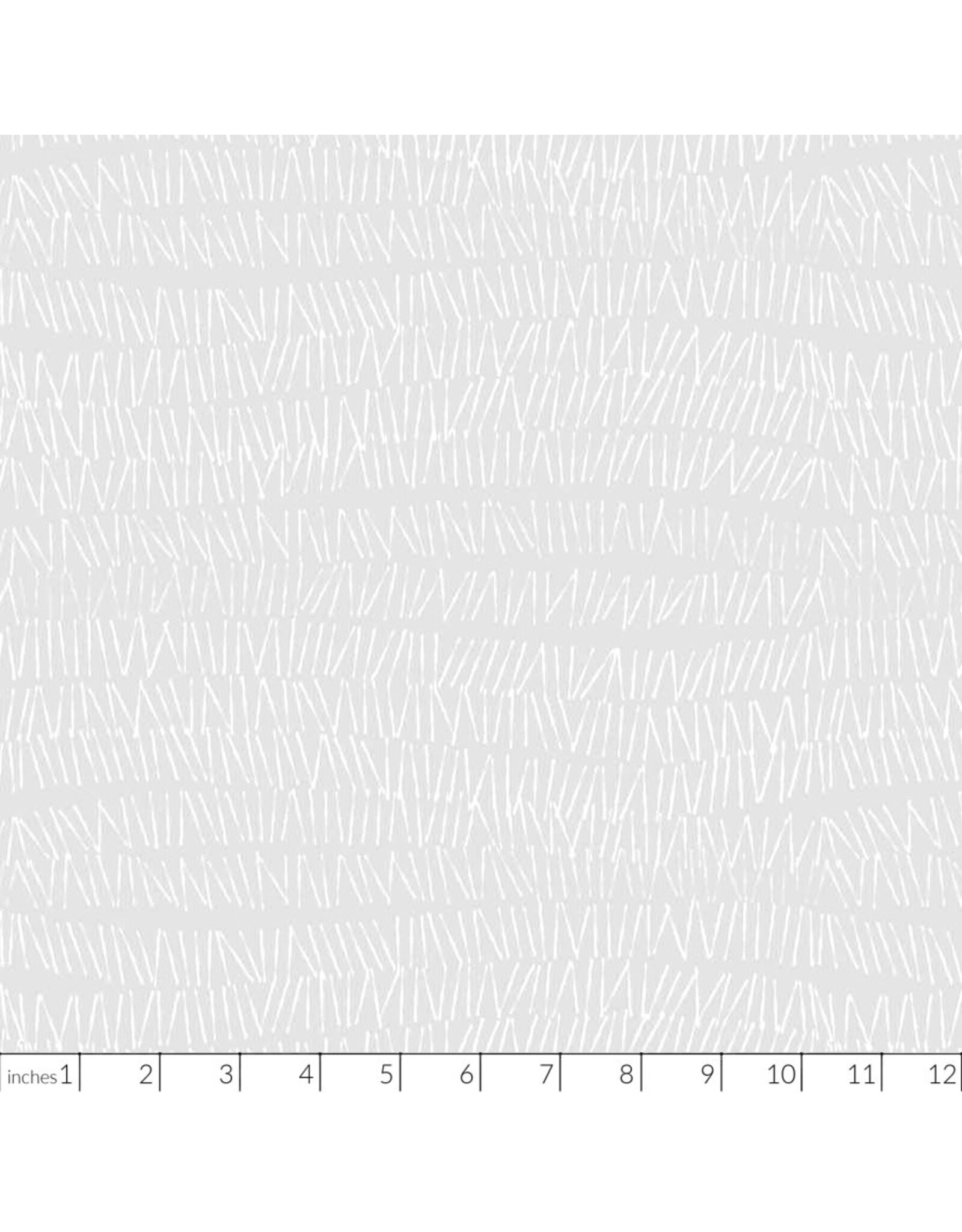 Figo Basically Black & White, White on White Grass, Fabric Half-Yards