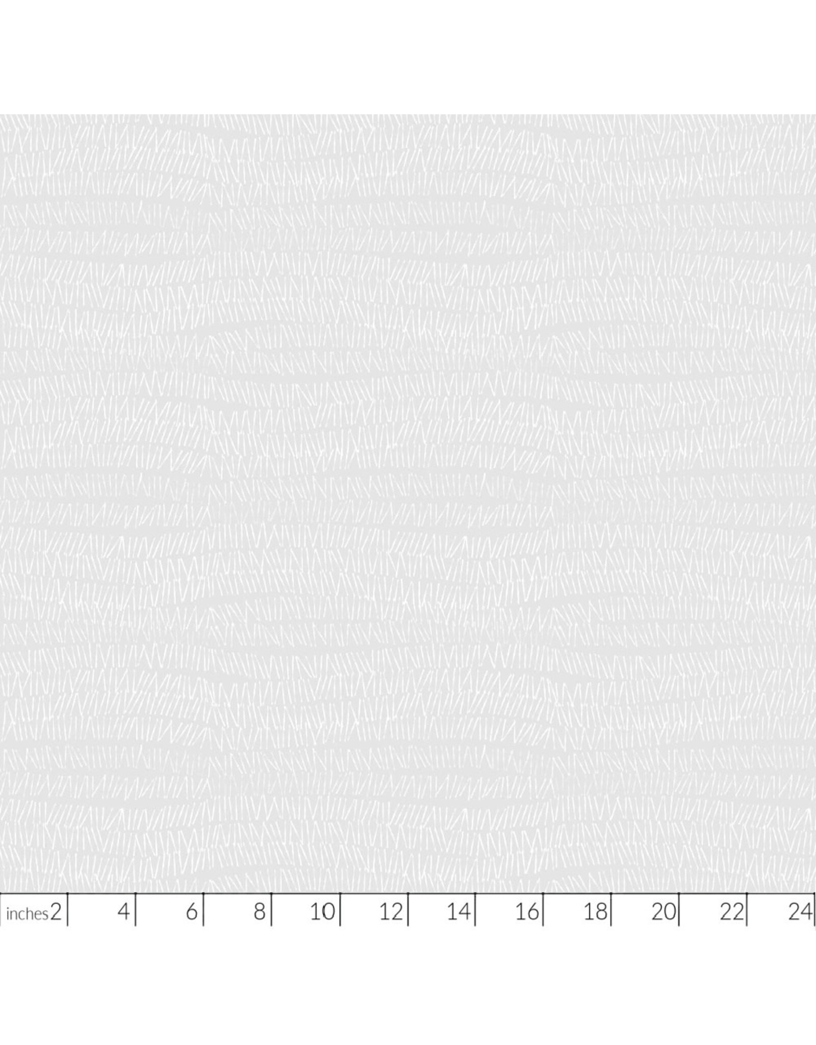Figo Basically Black & White, White on White Grass, Fabric Half-Yards