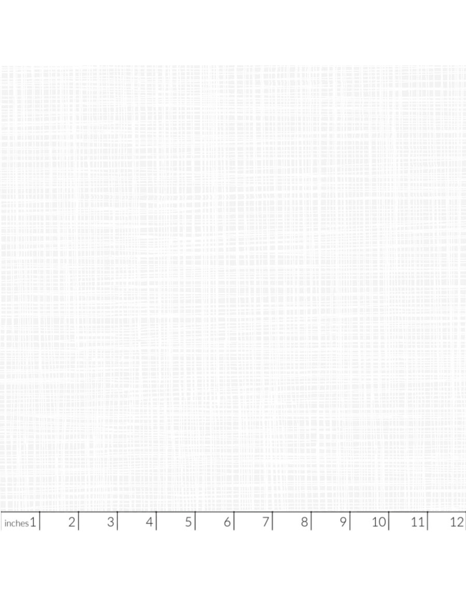 Figo Basically Black & White, White on White Woven, Fabric Half-Yards
