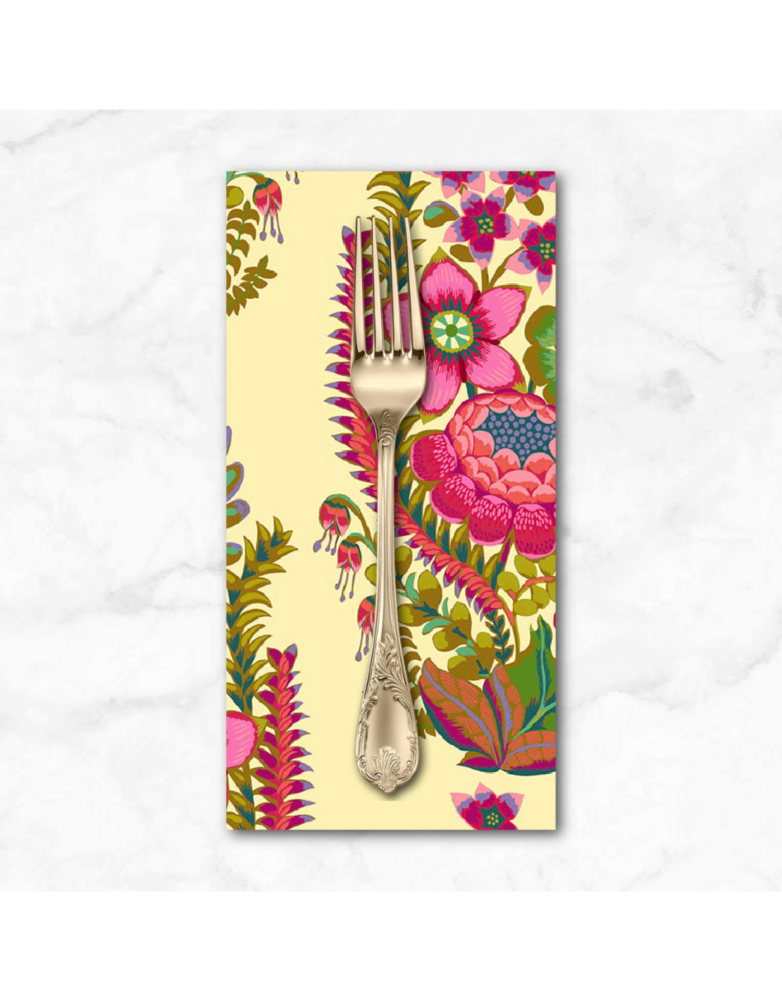 PD's Anna Maria Collection 108" Quilt Backs, Outstretched in Cream, Dinner Napkin