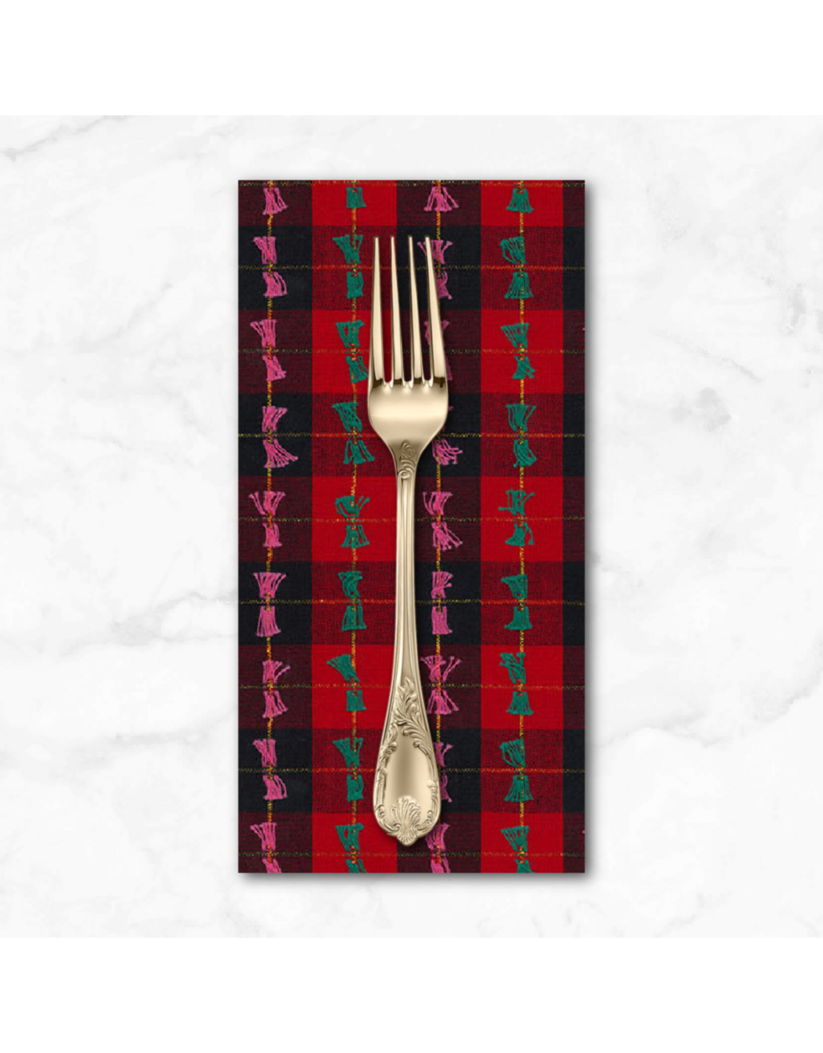 Christmas Collection Silver Lining, Presents in Portrait, Dinner Napkin