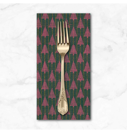 Christmas Collection Silver Lining, Tree Farm in Preppy, Dinner Napkin
