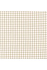 Robert Kaufman Carolina Gingham, 1/8” in Sand, Lightweight Yarn Dyed Woven, Fabric Half-Yards