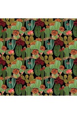 Dear Stella Wild & Free, Cactus Blooms in Multi, Fabric Half-Yards
