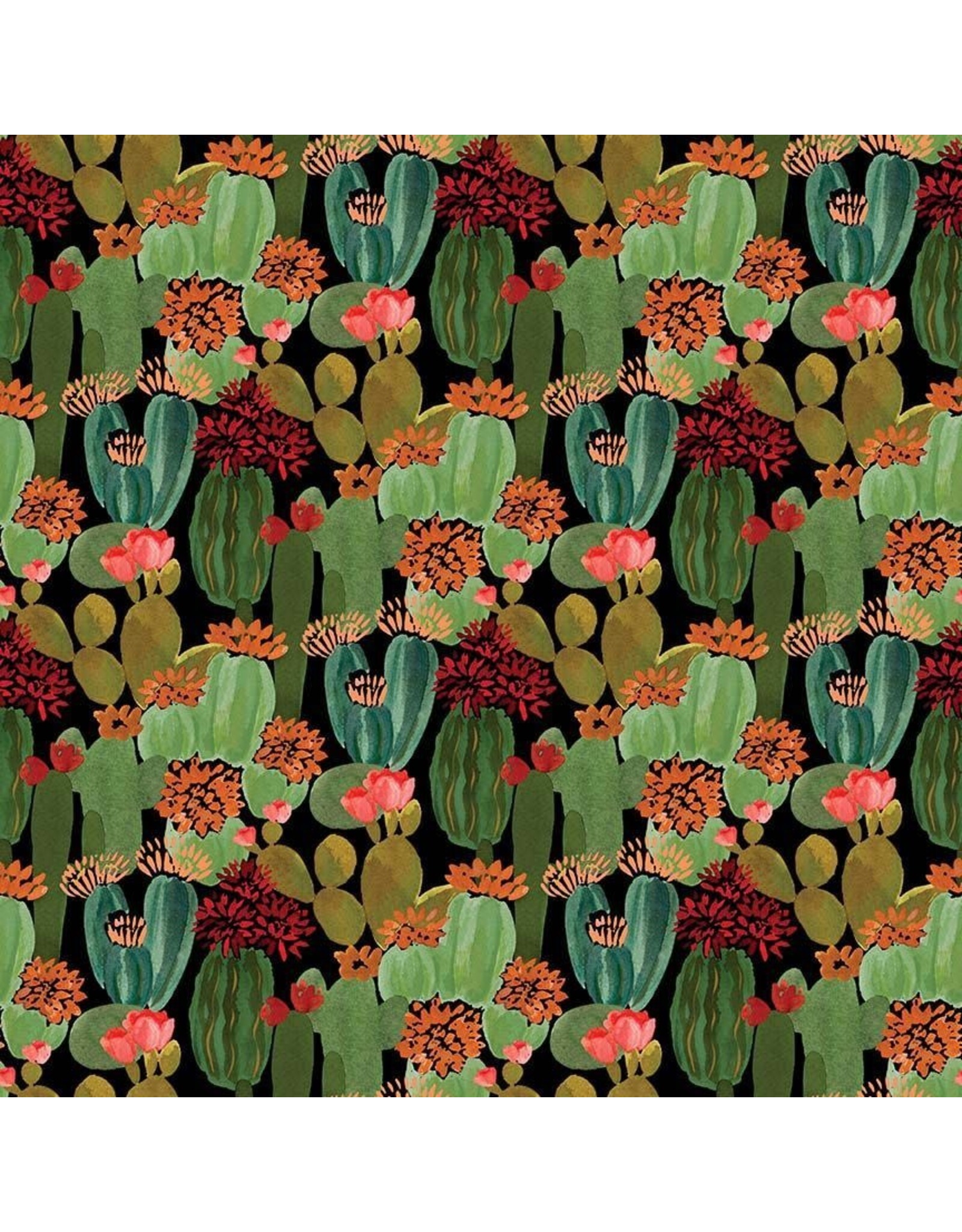 Dear Stella Wild & Free, Cactus Blooms in Multi, Fabric Half-Yards