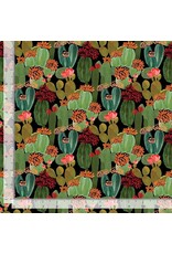 Dear Stella Wild & Free, Cactus Blooms in Multi, Fabric Half-Yards