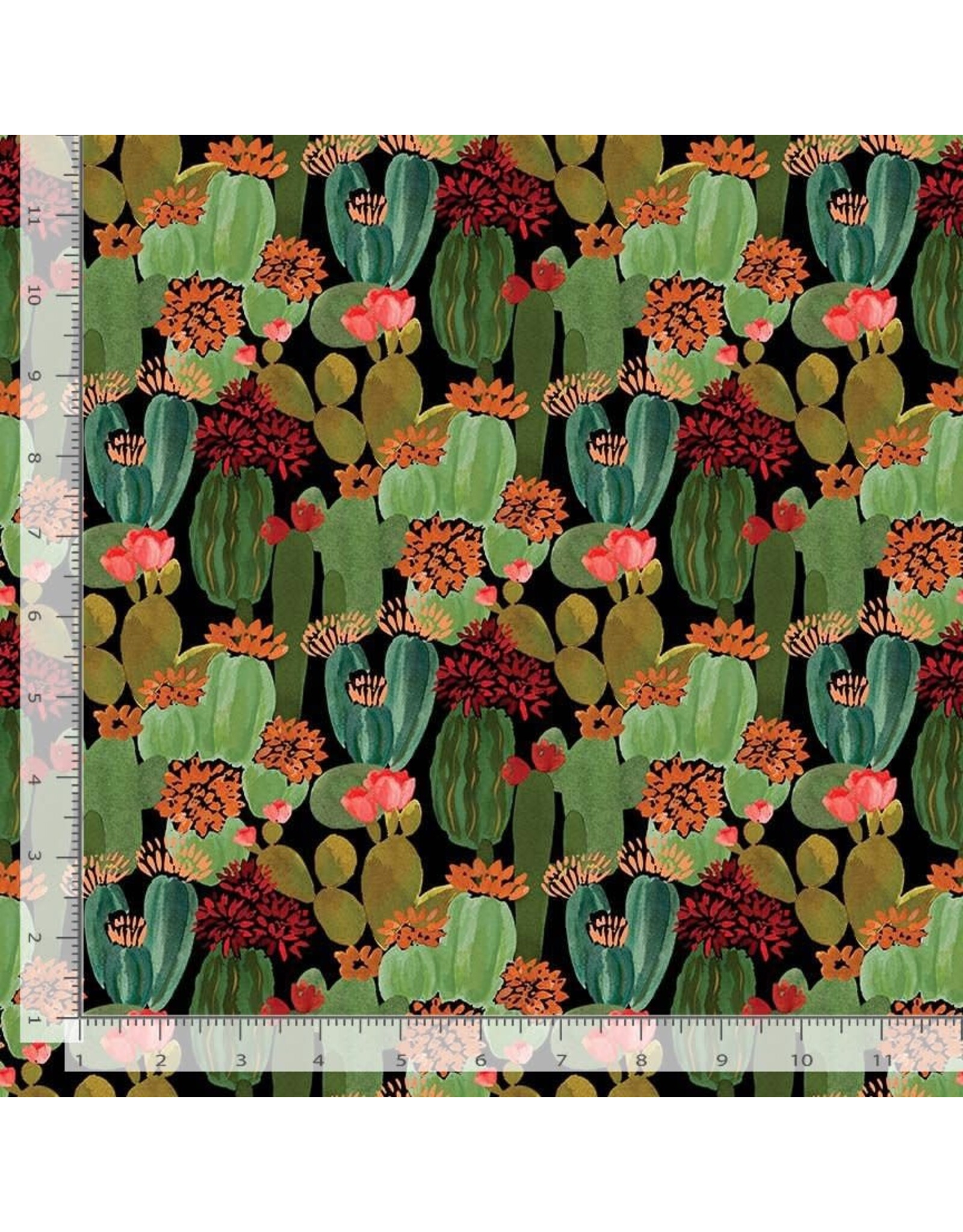 Dear Stella Wild & Free, Cactus Blooms in Multi, Fabric Half-Yards